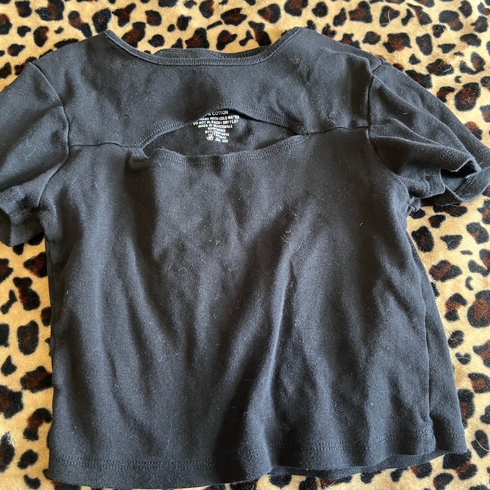 Simple Black crop top